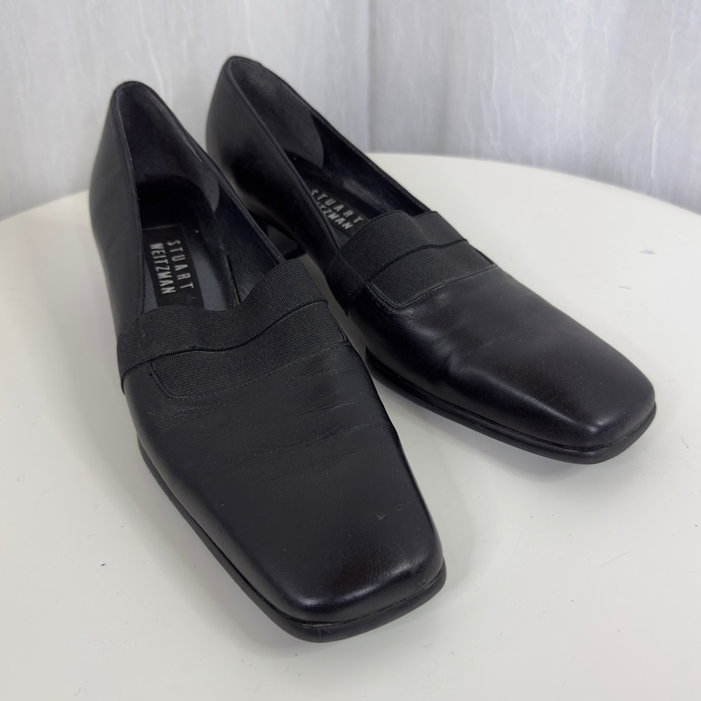 STUART WEITZMAN Vintage Leather Heels | Designer Loafers